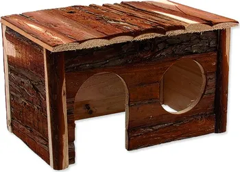 Small Animal Jewel Domek dřevěný s kůrou 28 x 18 x 16 cm