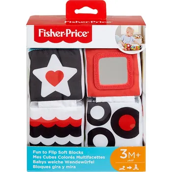 Fisher Price Naučné měkké kostky Hračka pro nejmenší Fisher Price Naučné měkké kostky