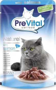 Krmivo pro kočku PreVital Naturel kapsa s lososem 85 g