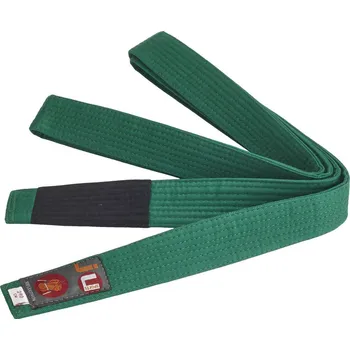 Bojový sport JU-SPORTS BRAZILIAN JIU JITSU dětský pás zelený Barva: BJJ zelená, Délka: 220