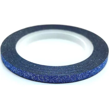Zdobící páska 3mm - glitter modrá