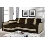 Nábytek PEGAS s.r.o. Rohová sedací souprava Costa L hnědá/béžová