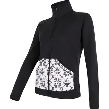 Dámská mikina Recenze Sensor Tecnostretch Pattern celozip černá