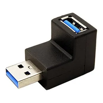 Redukce InLine USB redukce USB3.0 A(M) - USB3.0 A(F), lomená nahoru (35300R) - 12.42.2210