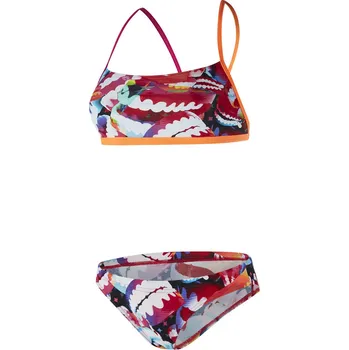 Dámské plavky SPEEDO Flipturns Two Crossback Orange Blue velikost: D 34 - EU