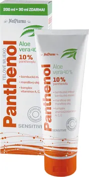 Přípravek po opalování Medpharma Panthenol 10 % Sensitive tělové mléko s aloe vera 230 ml