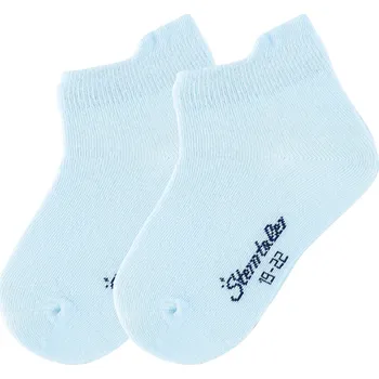 Ponožky kotníčkové Sterntaler světle modrá PURE - 2 páry 17/18