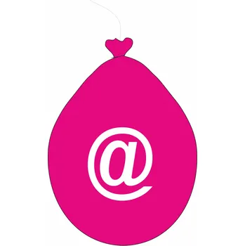 Balónek Balónek znak @ růžový balonky.cz a4r