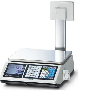 Registrační pokladna CAS CT-100 15LP, váhopokladna Váha s tiskem účtenek s displejem na nožce