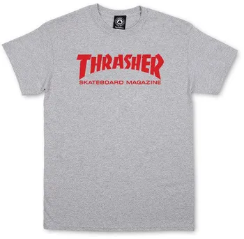 Pánské tričko Thrasher Skate Mag Melange tričko šedé