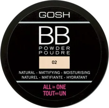 Pudr Gosh BB matující pudr 2 Sand 6,5 g