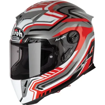 Helma na motorku Airoh GP500 Rival červená lesklá