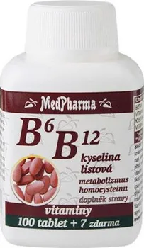 MedPharma Vitamin B6 B12 + kyselina listová 107 tbl.