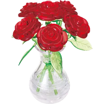 3D puzzle HCM Kinzel 3D Crystal puzzle Kytice růží 47 dílků