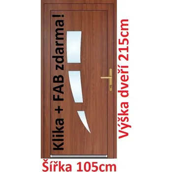 Vchodové dveře Vchodové plastové dveře Soft Daniel 105x215 cm - Akce!