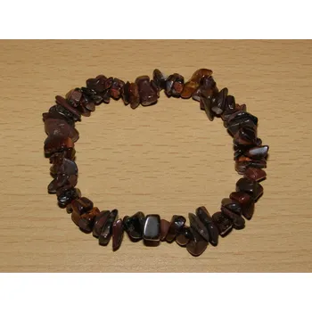 Drahý kámen Býčí oko - Náramek - tromlované kameny - knt26