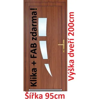 Vchodové dveře Vchodové plastové dveře Soft Daniel 95x200 cm - Akce!
