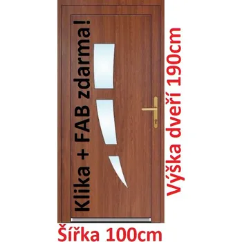 Vchodové dveře Vchodové plastové dveře Soft Daniel 100x190 cm - Akce!
