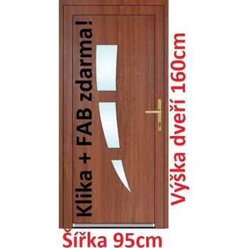 Vchodové dveře Vchodové plastové dveře Soft Daniel 95x160 cm - Akce!