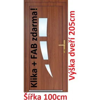 Vchodové dveře Vchodové plastové dveře Soft Daniel 100x205 cm - Akce!