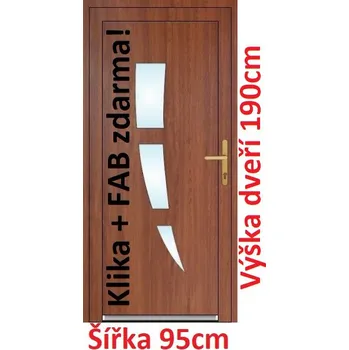 Vchodové dveře Vchodové plastové dveře Soft Daniel 95x190 cm - Akce!