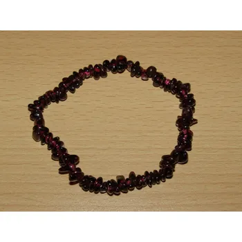 Drahý kámen Granát - Náramek - tromlované kameny - knt25