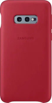 Pouzdro na mobilní telefon Samsung Leather Cover pro Galaxy S10e červené
