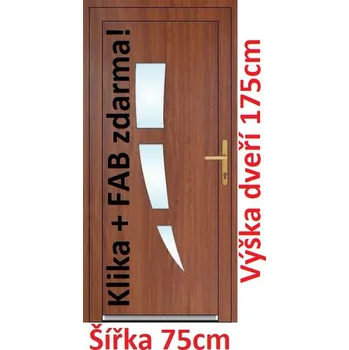 Vchodové dveře Vchodové plastové dveře Soft Daniel 75x175 cm - Akce!