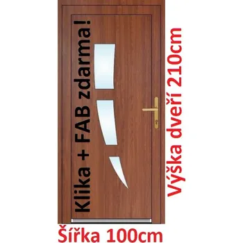 Vchodové dveře Vchodové plastové dveře Soft Daniel 100x210 cm - Akce!