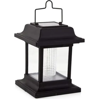 Lucerna Activer Solární lucerna hranatá 10,8 x 10,8 x 14 cm černá