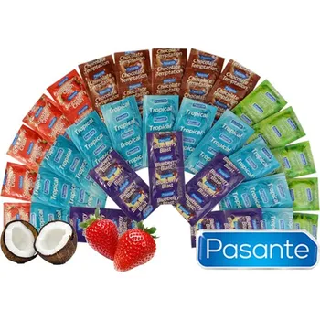 Kondom Pasante Ovocný mix 70ks