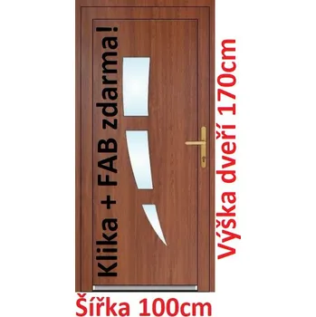 Vchodové dveře Vchodové plastové dveře Soft Daniel 100x170 cm - Akce!