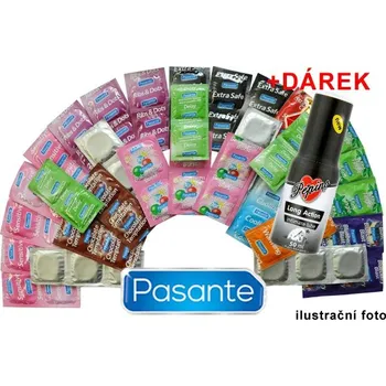 Kondom Letní balíček 60 kondomů + vibrační kroužek Pasante