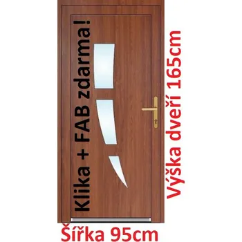 Vchodové dveře Vchodové plastové dveře Soft Daniel 95x165 cm - Akce!