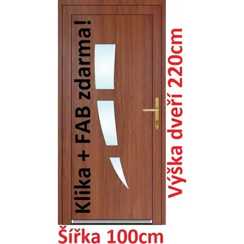 Vchodové dveře Vchodové plastové dveře Soft Daniel 100x220 cm - Akce!