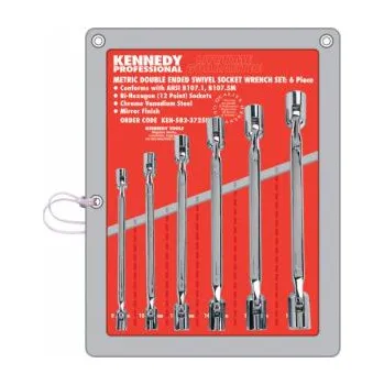 Klíč Sada klíčů nástrčných kloubovývh, 12-ti hranné klíče s kloubovými hlav