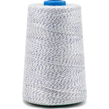 Nit Průmyslová bílo/modrá polyesterová (PES) šicí nit pro pytlovačky 400m