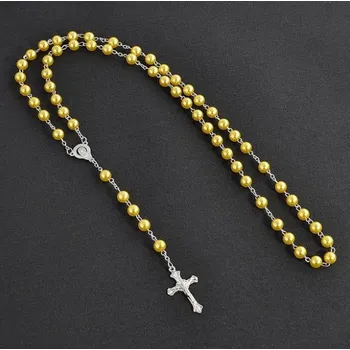 Růženec Velmi hezký růženec/křížek - zlatý