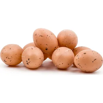 Zahradní dekorace Vajíčka přízdoba pvc 12ks/6cm natural II.Jakost (16EK302/N)