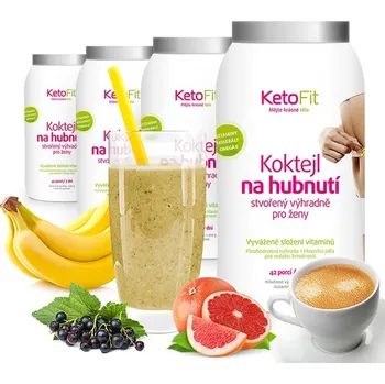 Keto dieta KetoFit Proteinové koktejly 4x 1,26 kg