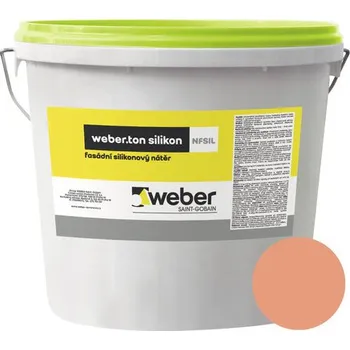 Fasádní barva Fasádní nátěr WEBER.TON silikon 25 kg OR2C oranžová