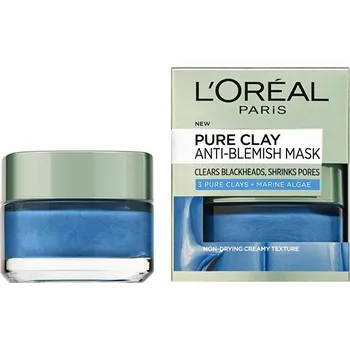 Pleťová maska L´Oréal Paris Pure Clay maska proti černým tečkám 50 ml