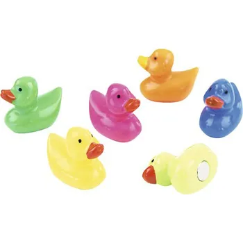 Dekorativní magnet Magnetky Kachna barevné 6 ks