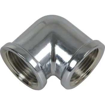 Fitinka Koleno 90° 2xvnitřní závit 1/2" chrom