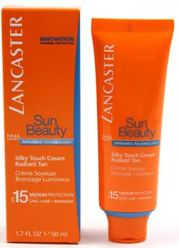 Přípravek na opalování Lancaster Sun Beauty Silky Touch Cream Radiant Tan SPF 15 50 ml