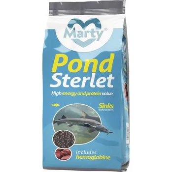 Krmivo pro rybičky Krmivo pro jezírkové ryby, granulované MARTY PondSterlet 8 l