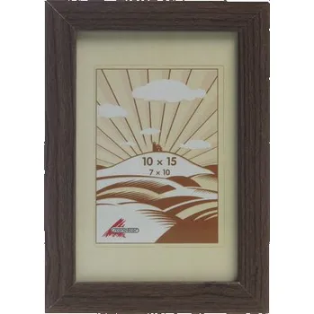 Rám na obraz Fotorámeček MDF 10x15 cm tmavě hnědý