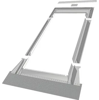 Příslušenství k oknu Těsnící lemování pro profilované krytiny 4,5 x 66 x 118 cm