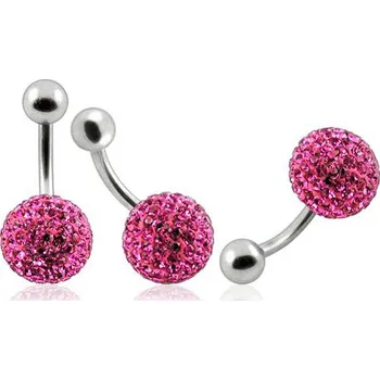 Piercing Piercingate Piercing Crystal kulička se stříbrnou kuličkou PBSW00002