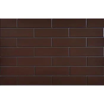 Obklad Brown glazed - fasádní obklad 6,5x24,5 hnědá hladká 100759